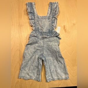 Wonder Nation Blue Denim Overalls Casual Fit